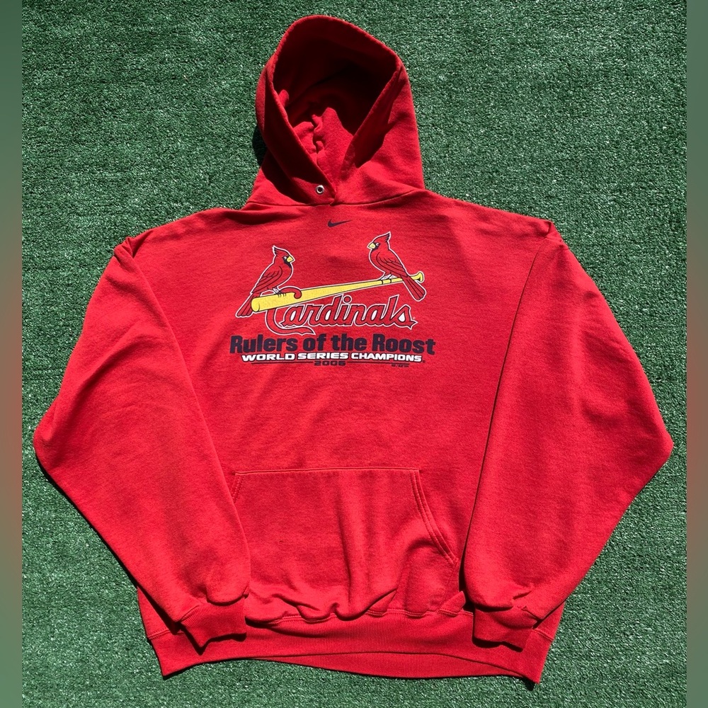Nike 2006 St. Louis Cardinals World Series Champions Distressed Hoodie Men’s 2XL